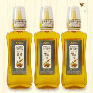 [강원양봉] 허니쉼 사양벌꿀 500gx3통(튜브)