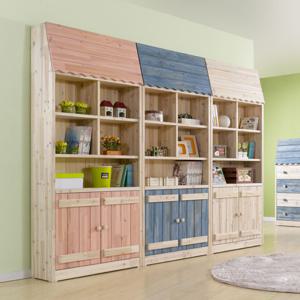 [퍼스웰]알피노 삼나무원목 하우스도어책장900(SI_046)