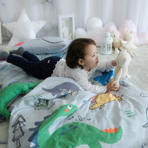 티피 사계절 토퍼형 낮잠이불 세트 디노데니