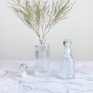 투명 유리 화병 꽃병 소형 크리스탈 엔틱  미니 예쁜 글라스 병