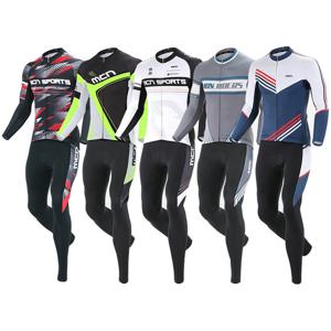 MCN 간절기 긴팔져지+9부바지 자전거의류 세트 모음