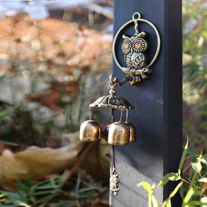 행운의 부엉이 문 종 [부자되는 현관문 출입문 도어벨 풍경 종]