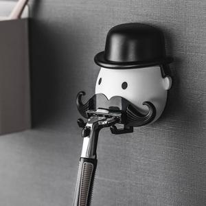 콧수염 면도기 걸이 거치대 [갓샵 캐릭터 면도 홀더 꽃이 보관]