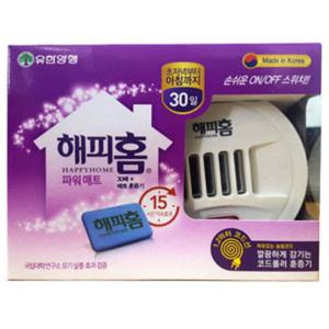 해피홈 코드 롤러 훈증기 파워 매트 리필 모기 벌레 퇴치 전자