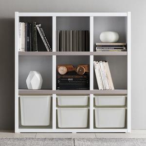 아씨방가구 제니아 36T 1300 3단 책장 1단 정리함