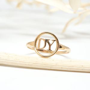 오팔하우스 14k 영문 이니셜 민자 반지 OPDJR5174