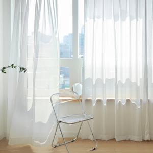 까르데코 미스티 도톰 나비주름 쉬폰커튼 대형 2장