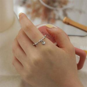 [마물샵] 베이직 심플 볼 써지컬 스틸 하트 반지