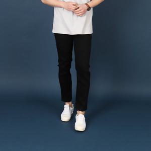 WKR104 남자 빅사이즈 베이직 스판 블랙진 남여공용