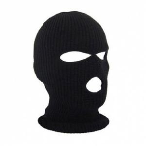 겨울철 체온유지 얼굴 바람막이 블랙니트 복면모자