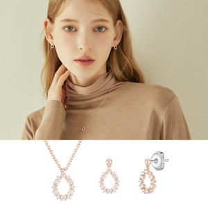[제이에스티나] 목걸이+귀걸이 세트 (SET-J0-1093)