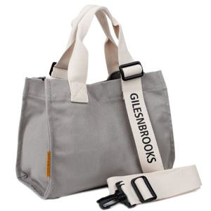 [코피]면 캔버스 레터링 크로스 미니 토트백 G10701