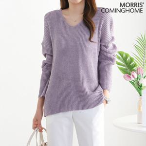 [한정/특가][모리스커밍홈]노멀 하찌짜임 브이넥 니트_[M2104KN069A]