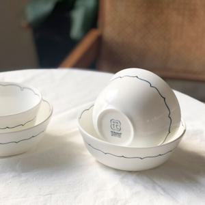 [한국도자기]화 공기대접세트 4p