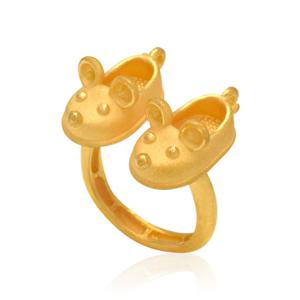 순금 돌반지 3.75g 24K [꼬까신 쥐띠]