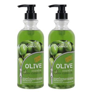 (2개)푸드어홀릭 올리브 에센셜 바디클렌져 750ml