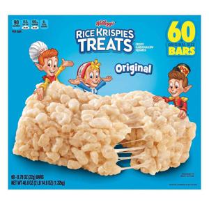 미국직구 Kelloggs 켈로그 라이스 크리스피 트리트 오리지널 스낵바 22g 60개 Rice Krispies Treats
