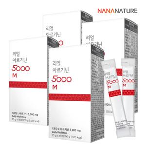 나나네이처 리얼 아르기닌 5000 아르지닌 마카 20g x 15포 4박스