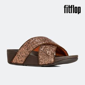 [공식] 핏플랍 루루 스파클 글리터 슬라이드 슬리퍼 CHOCOLATE