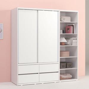 파로마 솔트 1800 슬라이딩 서랍 옷장+선반장 mcr112