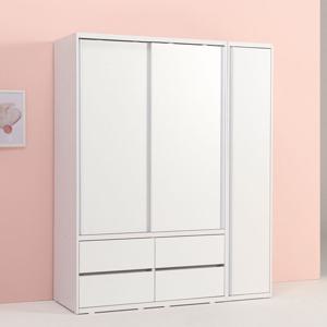 파로마 솔트 1600 슬라이딩 서랍 행거 옷장+도어장 mcr106