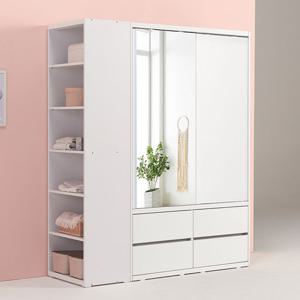 파로마 솔트 1600 슬라이딩 거울 서랍 옷장+측면장 mcr101