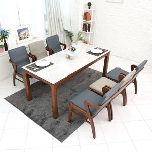 케미에르 라르곤 6인 세라믹 원목식탁SET(의자형) KHD-951S