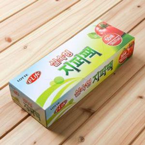50매 롯데 이라이프 실속형 지퍼백(30x37cm) / 위생백