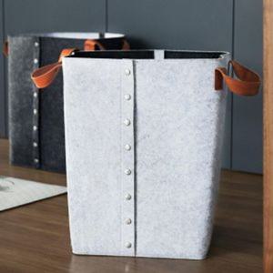 사각 펠트 바구니(32x50cm) 패브릭 수납정리함