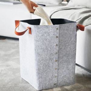 사각 펠트 바구니(24x34cm) 장난감정리 패브릭바스켓