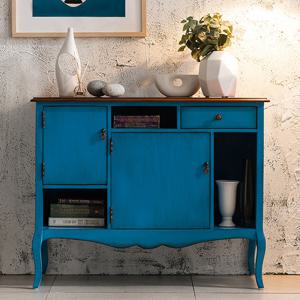 [퍼니트랜드] 엔틱가구 시엘 스카이 블루 콘솔 앤틱콘솔