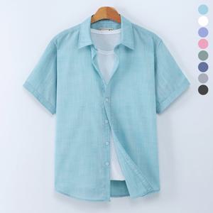 [후앙스] 데일리 베이직컬러 린넨 반팔셔츠 CKST1512