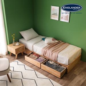 잉글랜더 클림트 미니 무헤드 원목 서랍형 침대(독립800-MS)