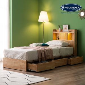 클림트 미니 LED 원목 서랍형 침대(삼중직 9존 케미컬폼 20TMS)