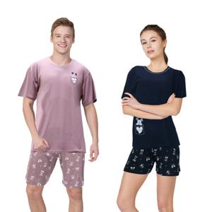 디즈니 커플 남자 여자 홈웨어 반팔 실내복 상하세트 캐릭터