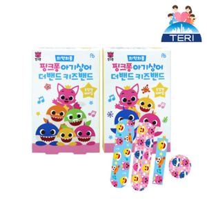 핑크퐁 아기상어 더밴드 키즈밴드 혼합형16매 일회용 캐릭터밴드