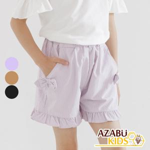 [아자브키즈] 멜랑 스트라이프 팬츠 여름 여아 주니어 반바지