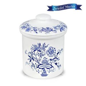 쯔비벨무스터 도자기 뚜껑 저장통 1조