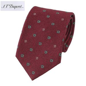 (S.T듀퐁 타이) D 로고 올오버 기본 폭 넥타이 TE1SM61KA063TRD