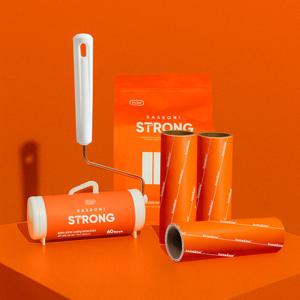 홈앤미 사선컷팅 스트롱 돌돌이 테이프클리너 본체+리필4개