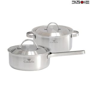 키친아트 코델리아 IH통5중 304스텐 냄비세트 2종A 양16+편18