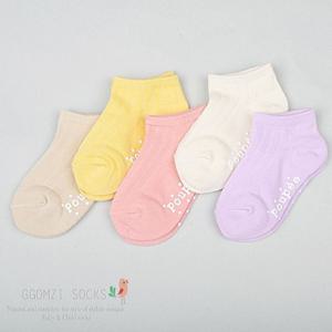 [꼼지]D블라썸 스니커즈(5족)세트 커즈 유아 아동 양말 남아 여아 어린이 초등학생