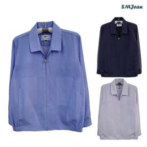 [에스엠진]SMJ1125 어르신 카라 점퍼 중년 남성 린넨 st, 여름