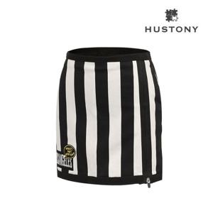 휴스토니 여성 면소재 줄무늬 골프치마 (26S02SK07)