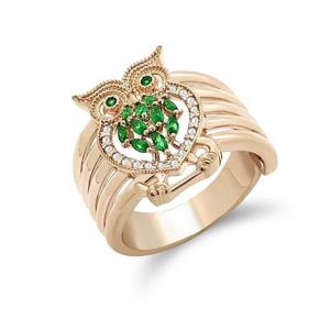 [갤러리민] 라루체그린부엉이반지/체인반지/큐빅반지/드롭