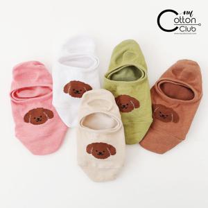 [NY코튼클럽] CT11 강아지 페이크삭스 덧신 5족
