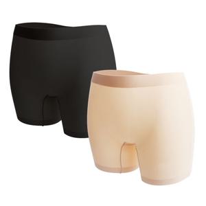 노라인 퓨징 네모 팬티 여성 누디 사각 드로즈 2매세트