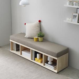 나무뜰 코젯 1600 책장형 원목 수납 벤치 소파 GM347C (착불)