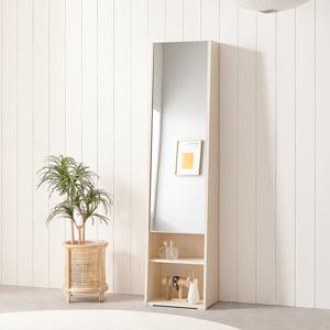나무뜰 엘리 400 틈새 전신거울 수납 화장대 GNR080C (착불)