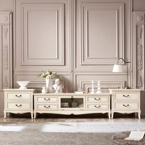 [퍼니트랜드] 릴리스 엔틱 빈티지 협탁거실장 세트